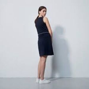 SAINT JAMES L’ATELIER navy mini string belt dress